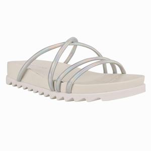 Nine West Calm Slides - Silver - Ireland (TJ5681302)